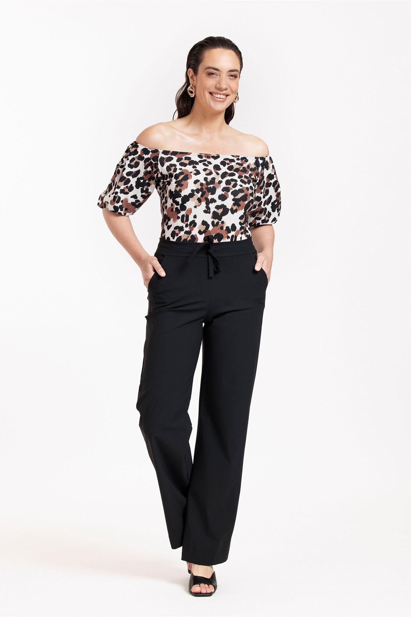 STUDIO ANNELOES 11596 Manon leopard top