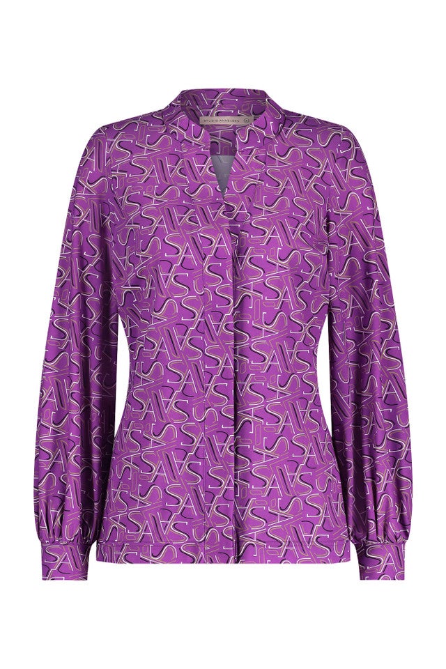 STUDIO ANNELOES 09579 Moontje SA logo blouse