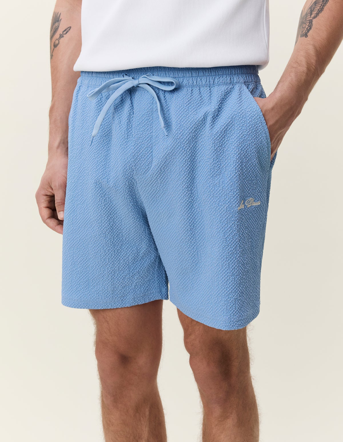 LES DEUX Seersucker Swimshorts 1001795 - Allure