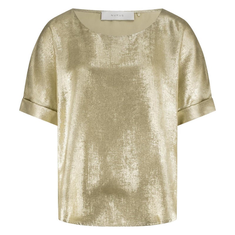 NUKUS NKF01024 Irene Top Shiny - Gold