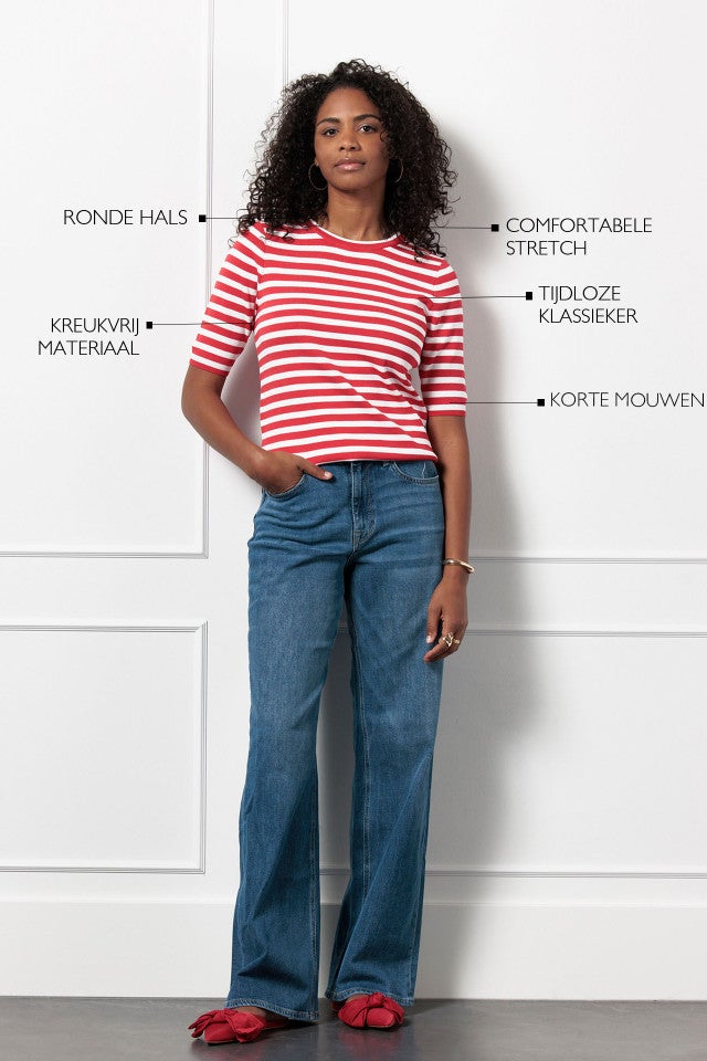 STUDIO ANNELOES 12735 Luna ssl stripe pullover