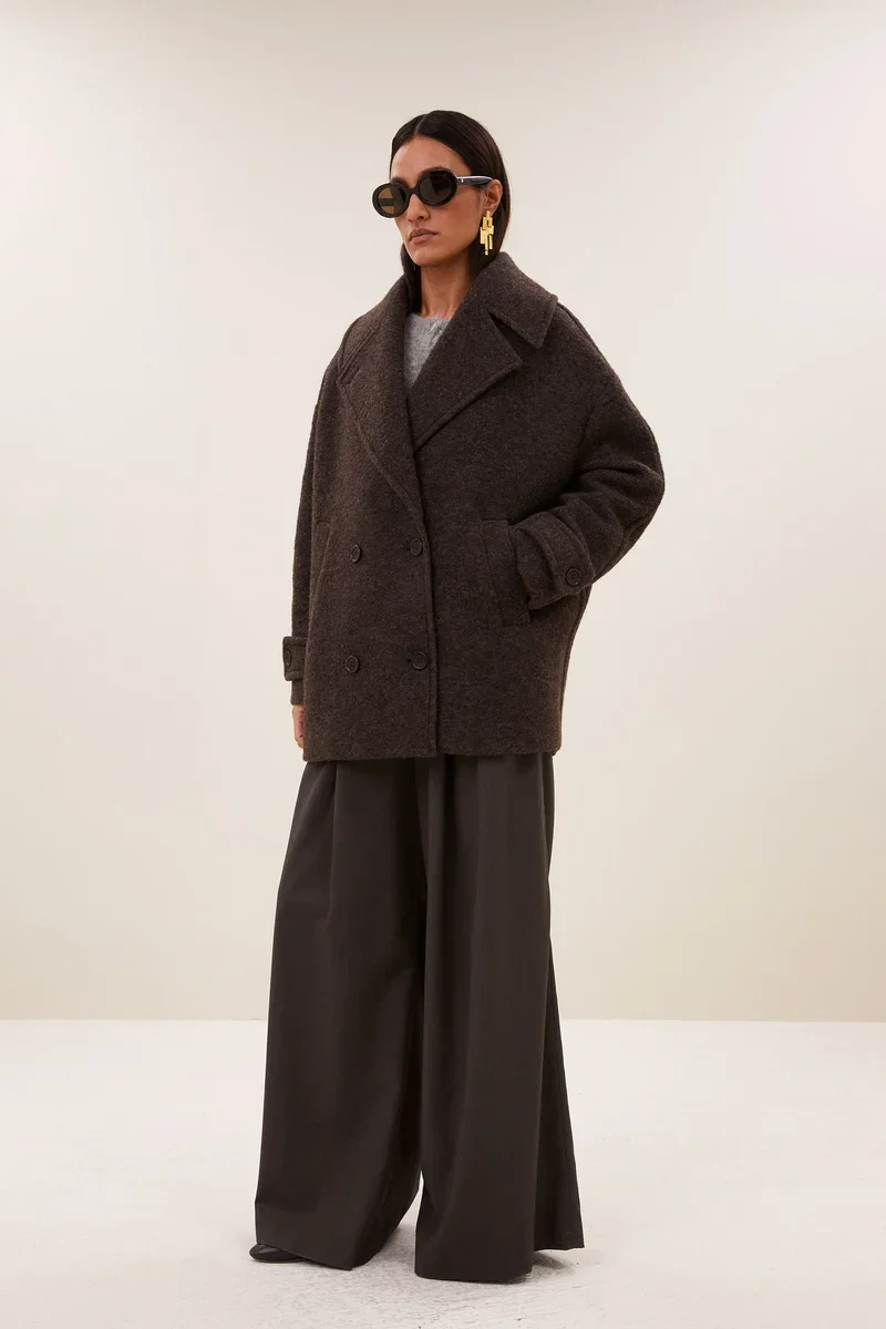 BY-BAR 26419028 Scott melange coat