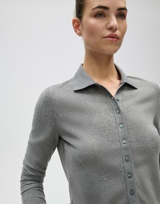OPUS 1063765984106 Sugimi Poloshirt-quiet grey