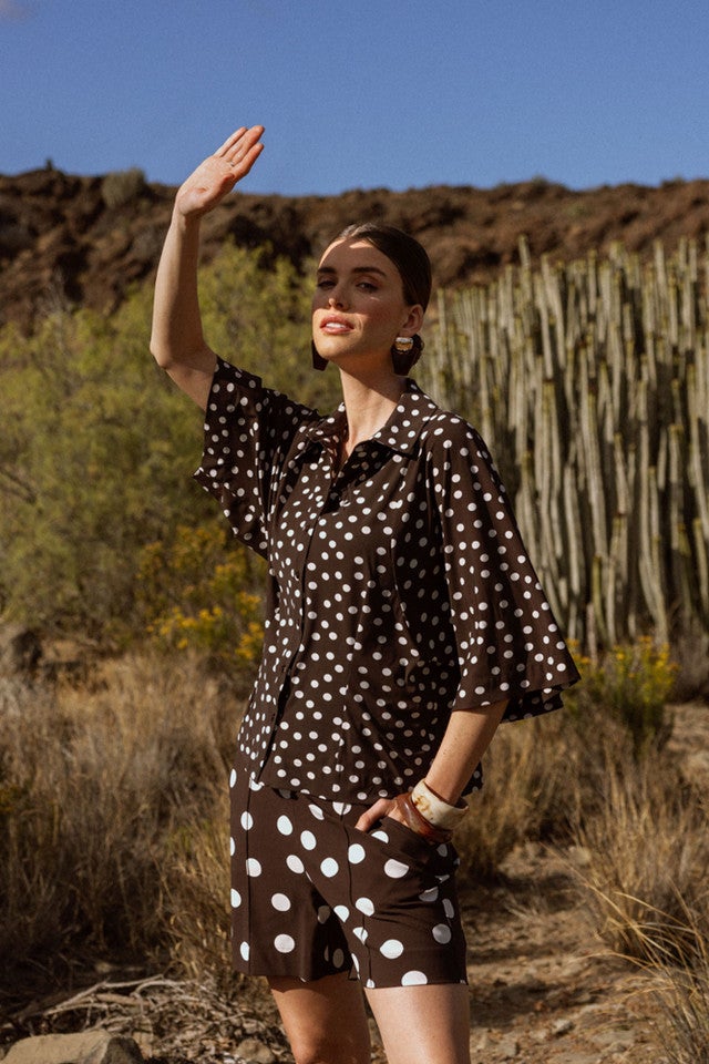 STUDIO ANNELOES 13937 Fabienne dot blouse