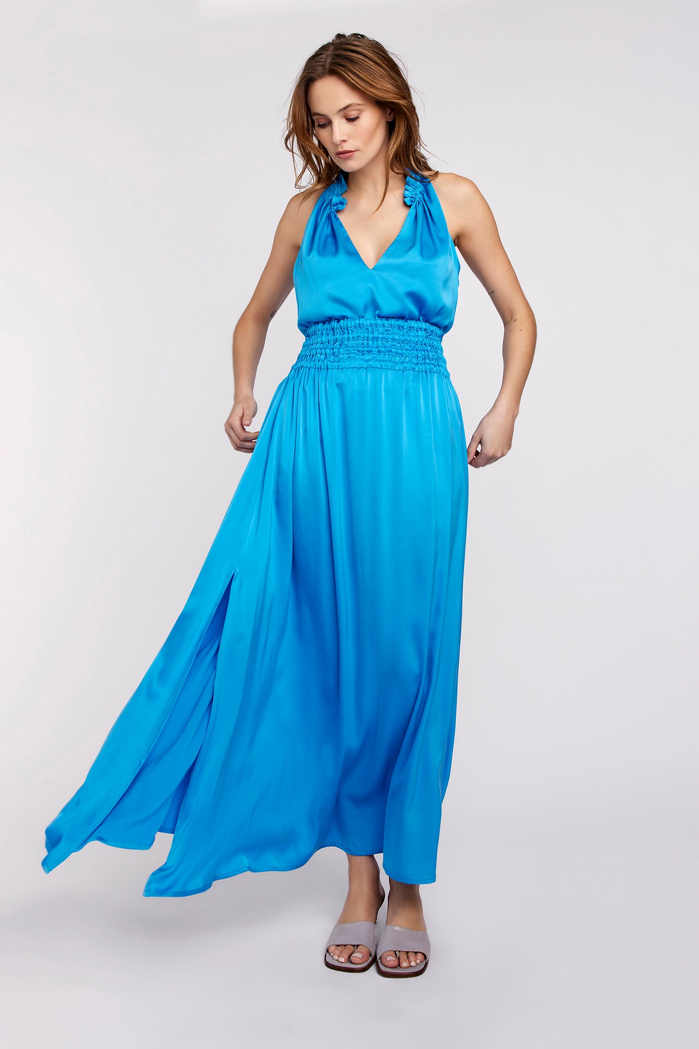 FEMMES DU SUD Top NOEL SILK Azur