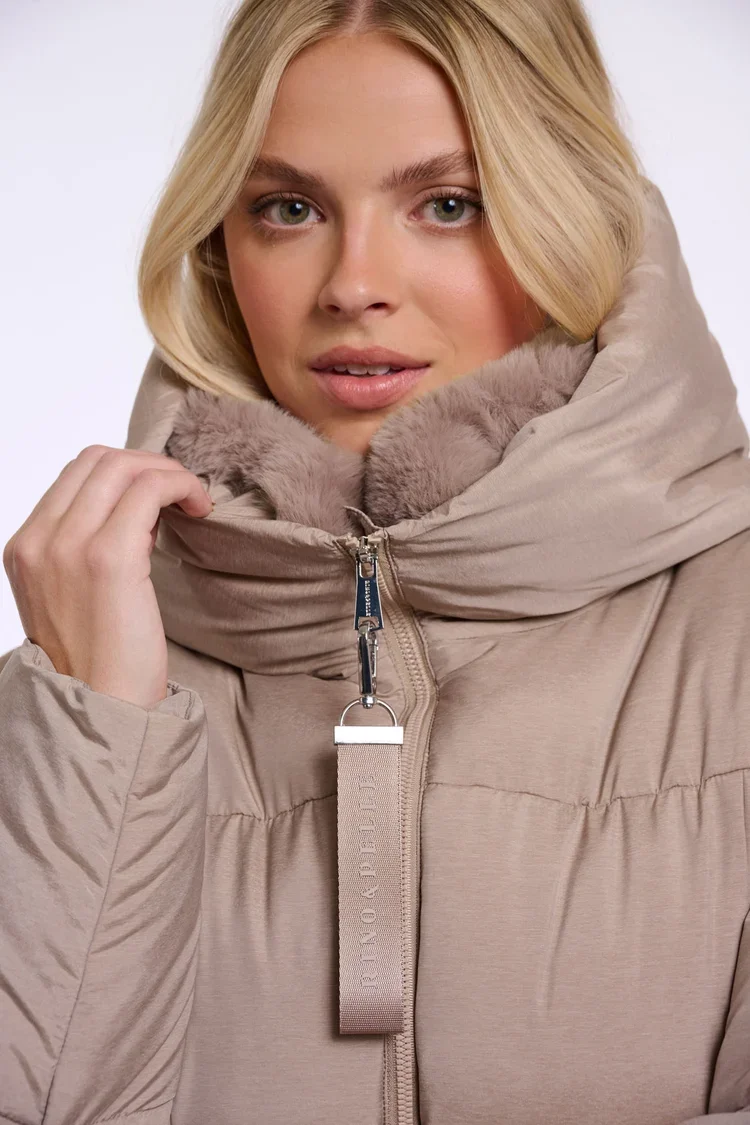 RINO & PELLE Joni.7002612 padded jas - mocha latte