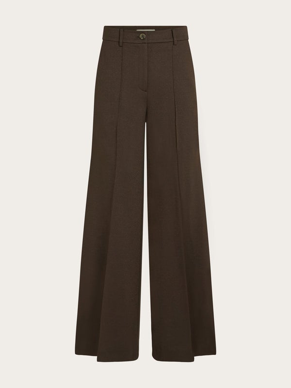 BEAUMONT BC55175263 AYLE pantalon dark chocolate + lurex