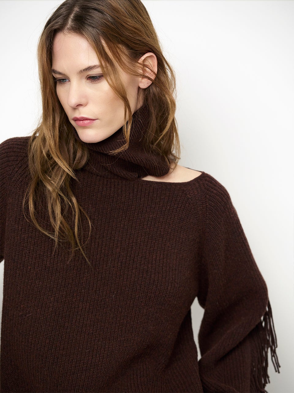 DANTE 6 263226 Siega COFringe Sweater bruin