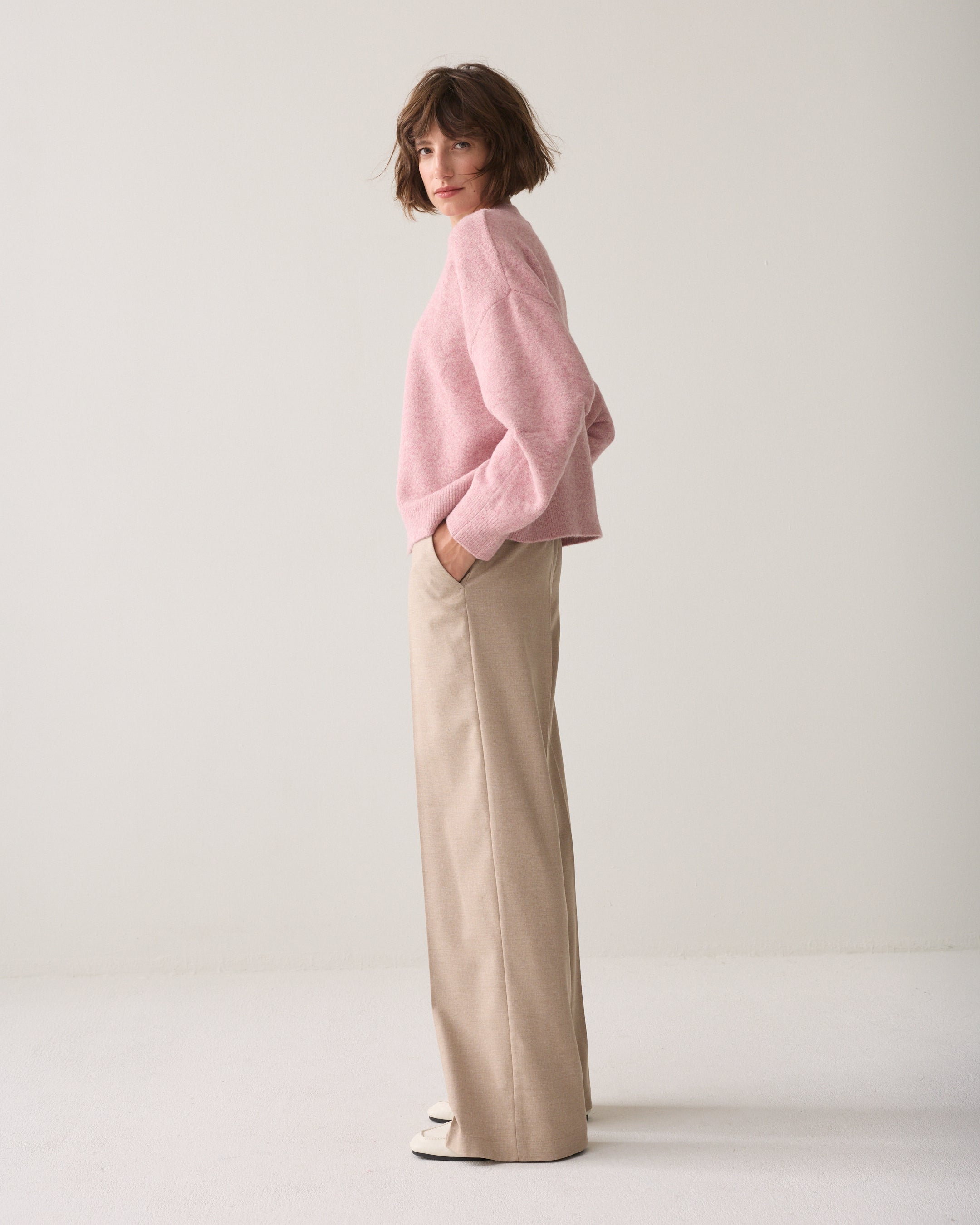 SUMMUM Wijde broek 4s3047-12481