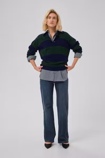 My Essential Wardrobe 10705697 MWJola Knit Polo Pull