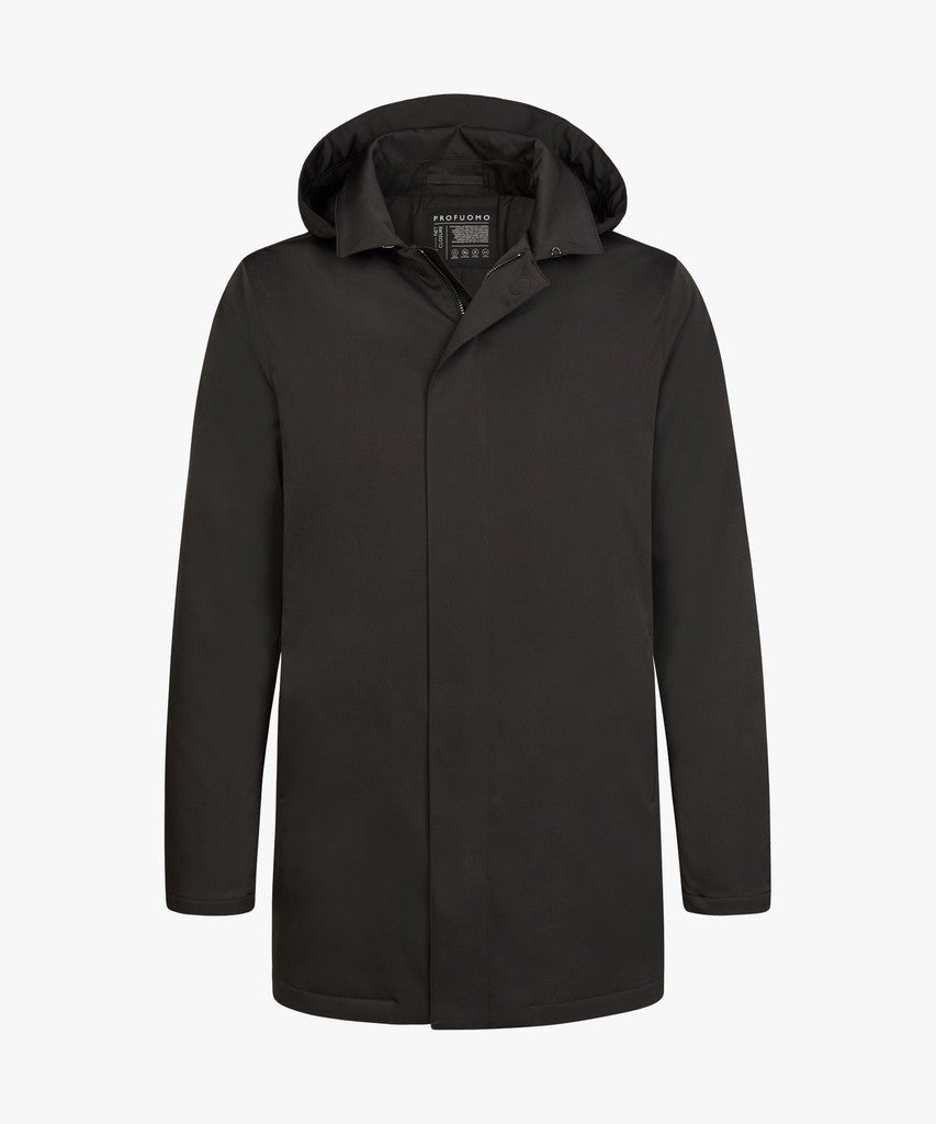 PROFUOMO Donkerbruine regenjas PPXU30002C