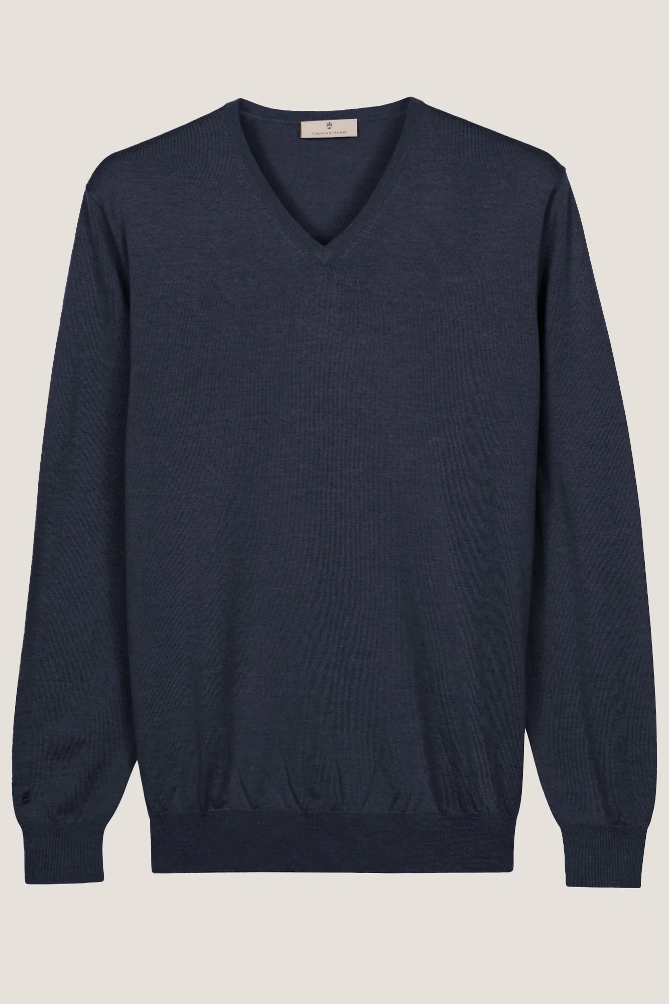 THOMAS MAINE NOS81TM100 V-neck - navy