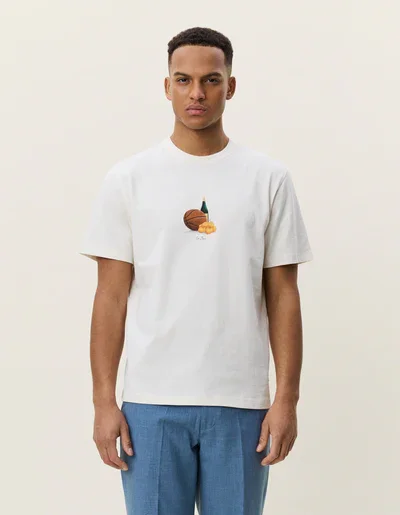 LES DEUX 1002020 Lemons T-Shirt-EggnogWhite