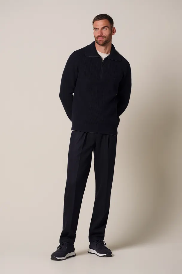 PROFUOMO PPXJ30058A Navy pullover half zip