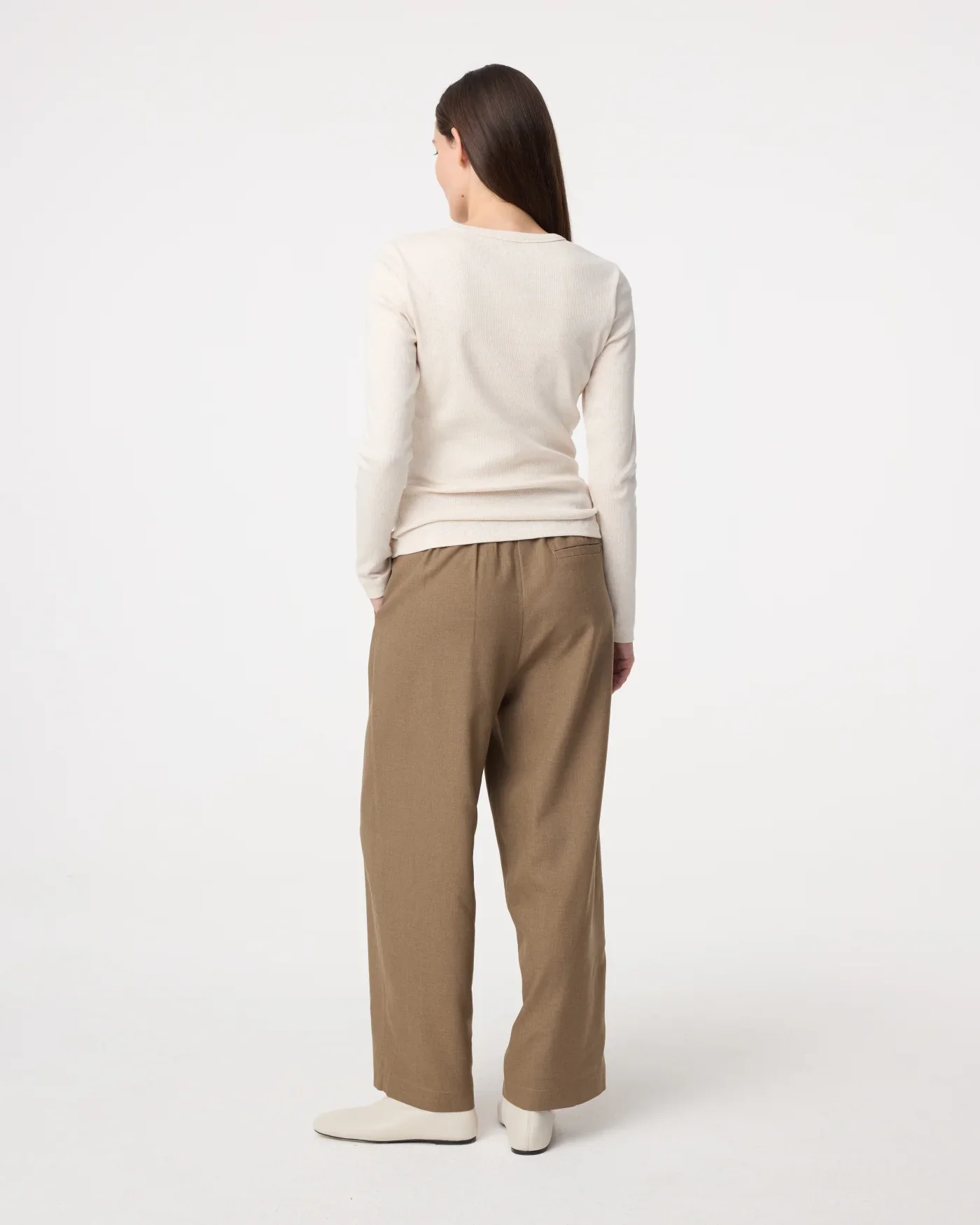 KNIT-TED 262P129 Kaley Top -zand melange