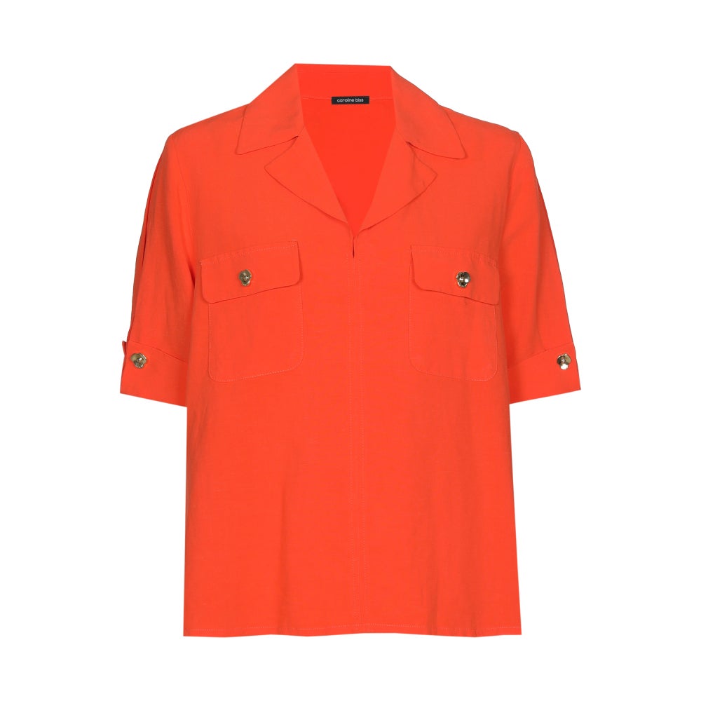 CarolineBiss 1613/54 (05) Tuniek met kraag-orange
