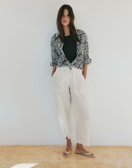 OPUS 10579714078106 Myha linnen Pants