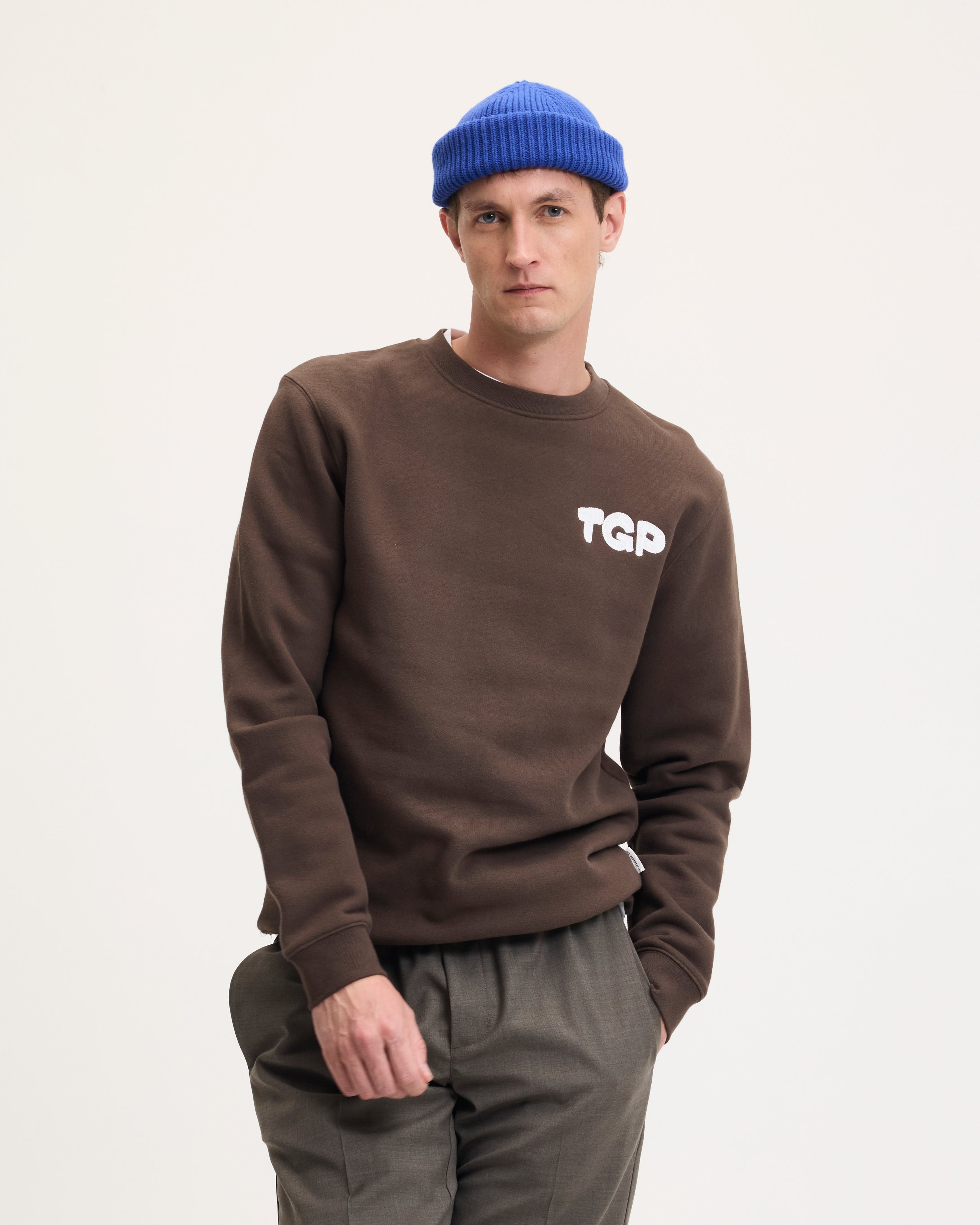 THE GOODPEOPLE LOOk 26020708 sweater bruin