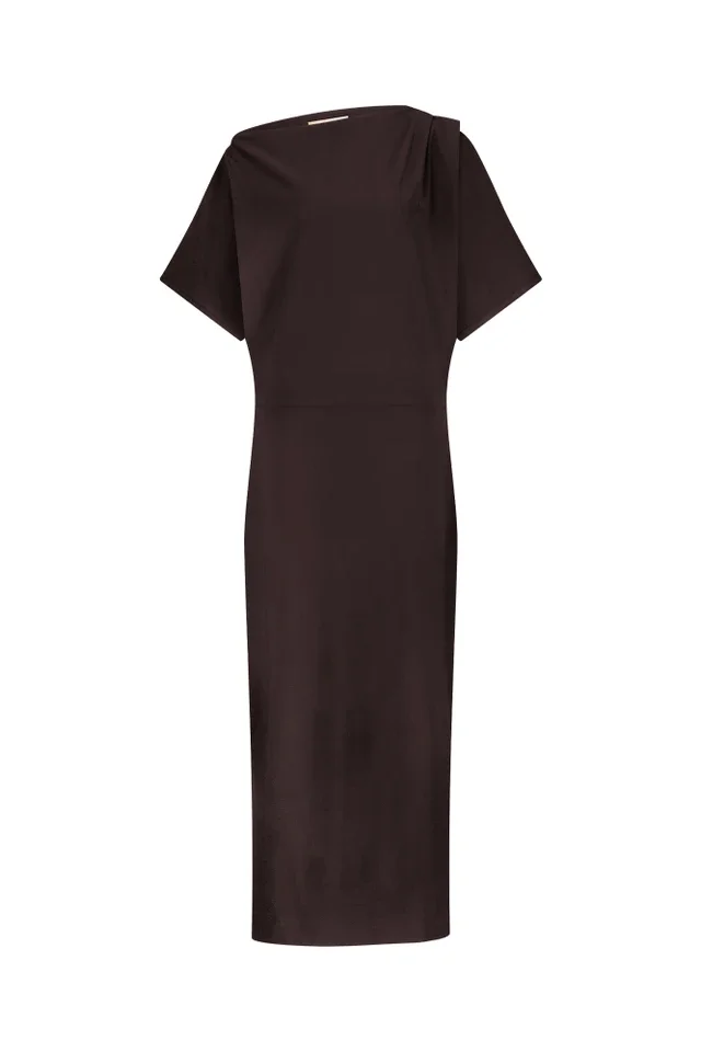 STUDIO ANNELOES 13819 Ineke dress-espresso