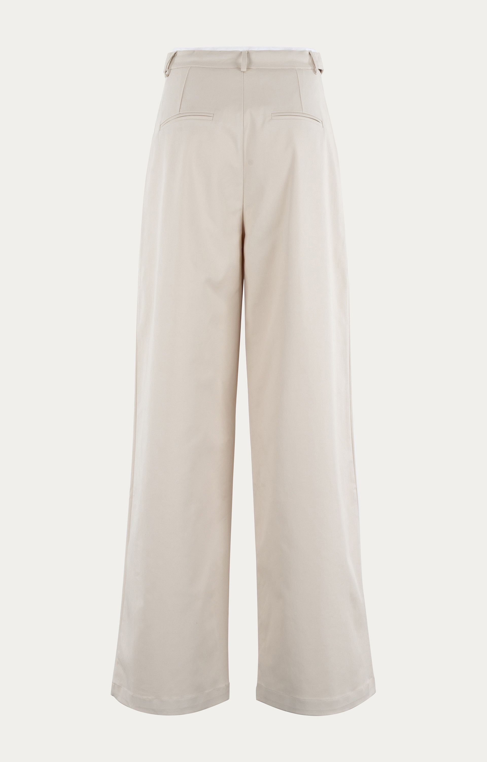 ANNA 80a02-03509 Broek met bandplooi