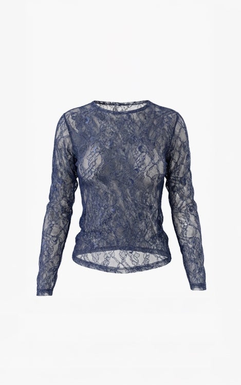 AIMEE THE LABEL TonnyW6 lacetop-Marine