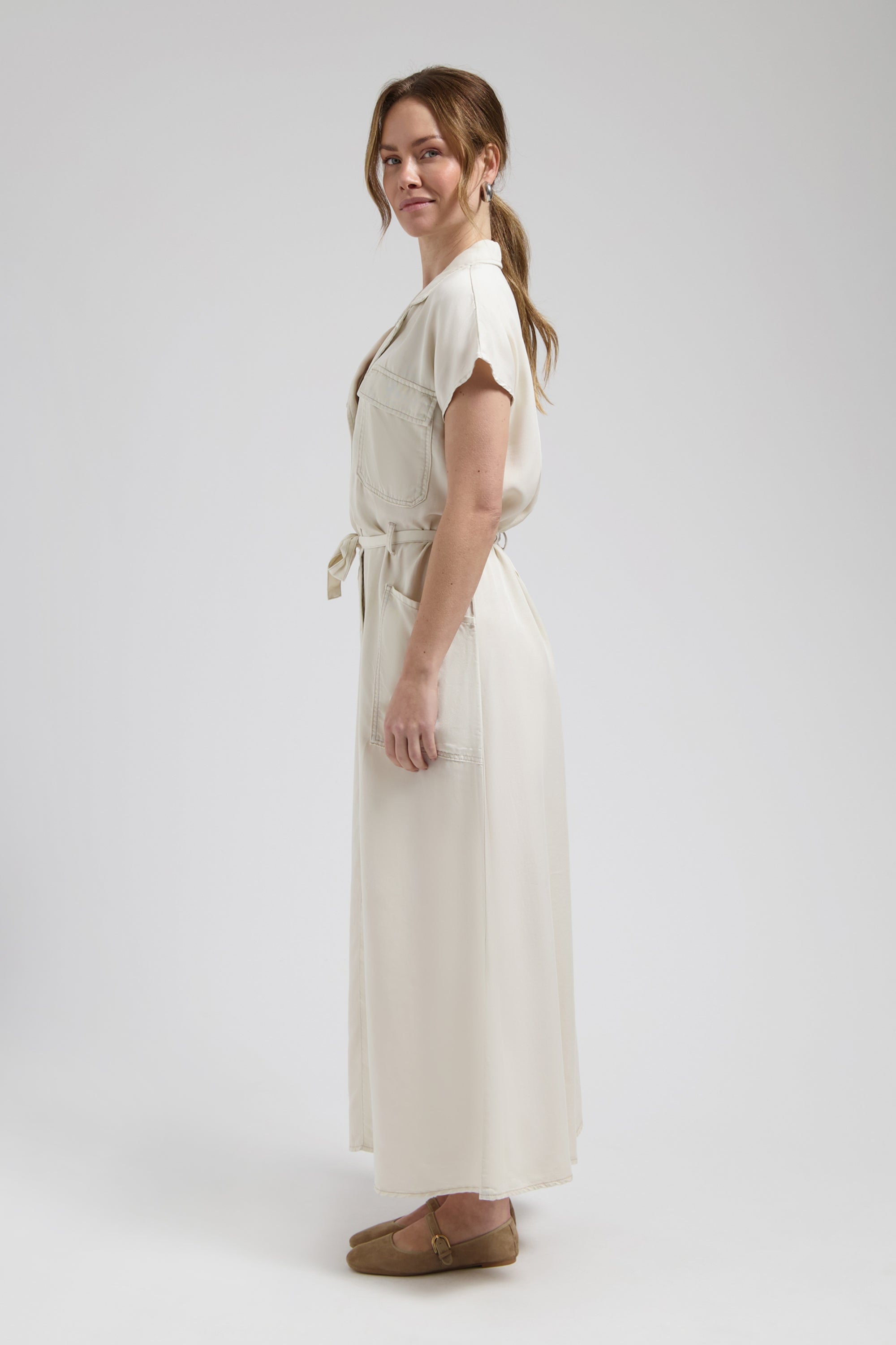 FLORÈZ CR0446 Dina dress-soft white