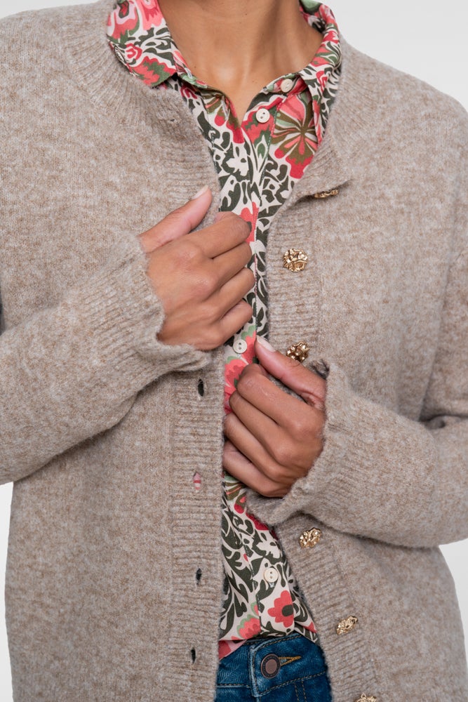 GEISHA 64845-14 Cardigan met ruffles