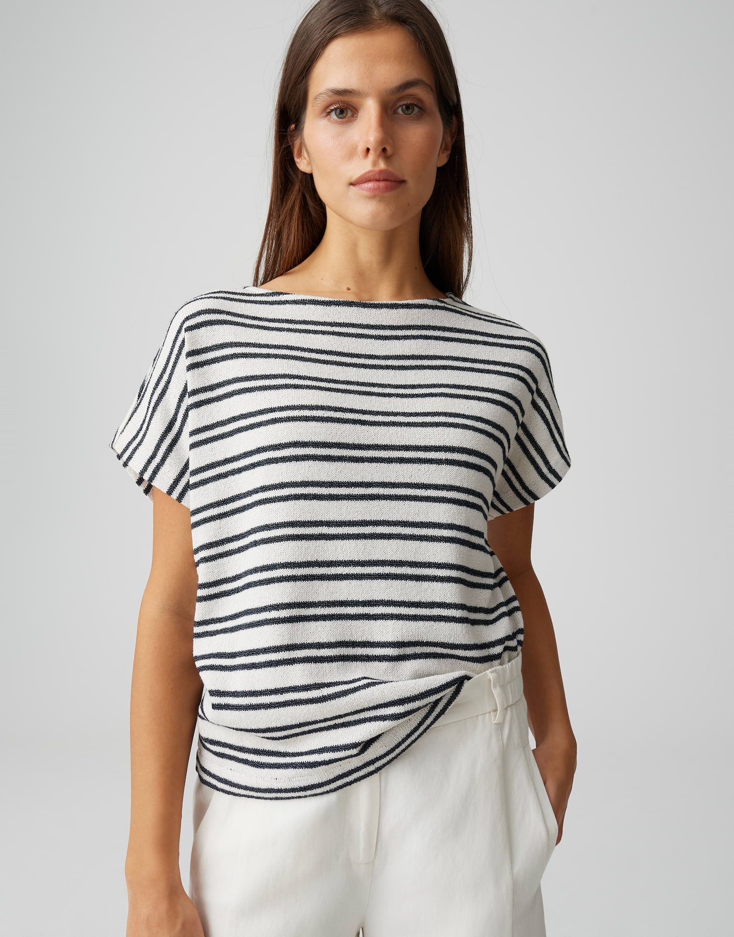 OPUS 10552014094106 Sostal Gestreept Tricot Shirt