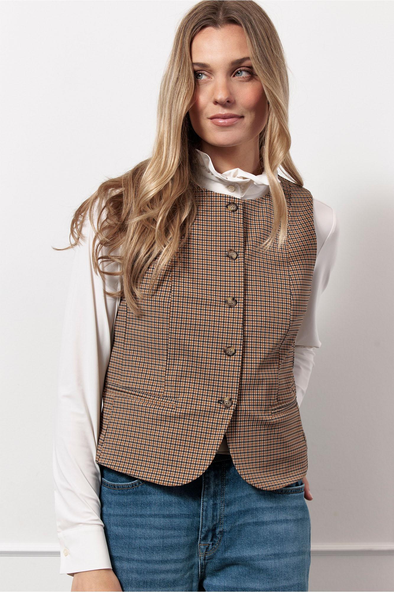 STUDIO ANNELOES 13090 Fie check gilet