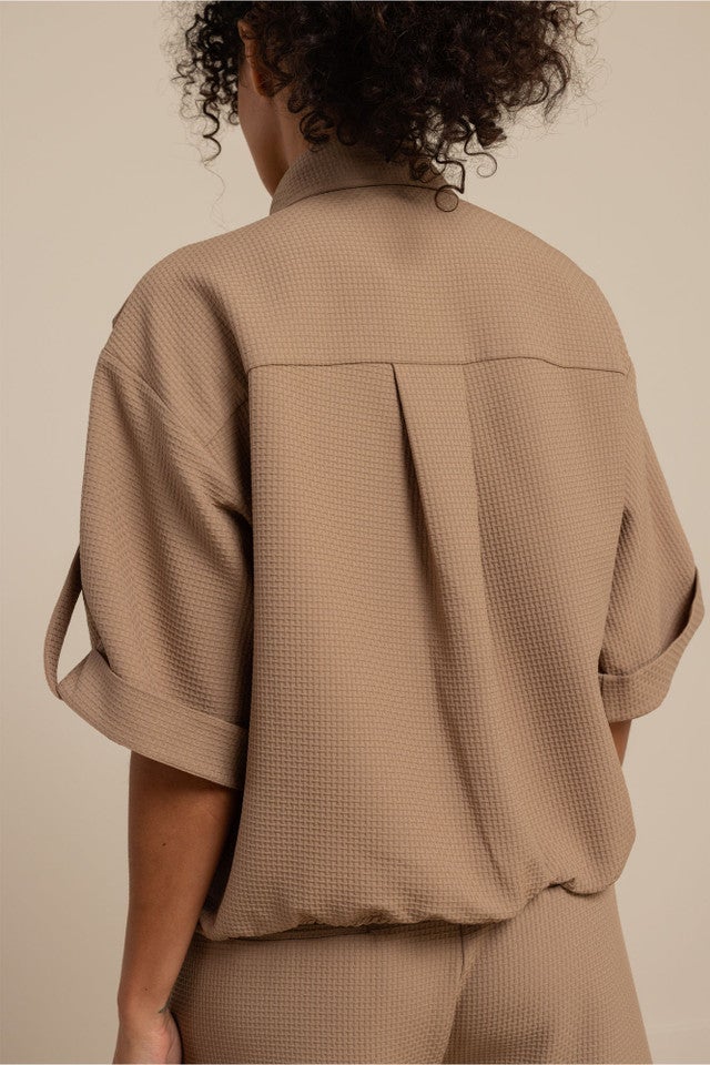 STUDIO ANNELOES 13666 Nellie waffle blouse