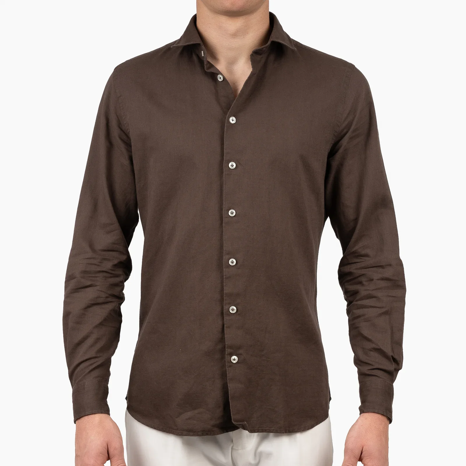 SEVEN DIALS SDL26107AV02 JERRED Overhemd-tabacco