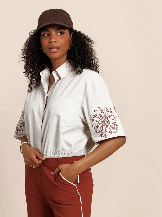 STUDIO ANNELOES 14042 Noleste poplin blouse