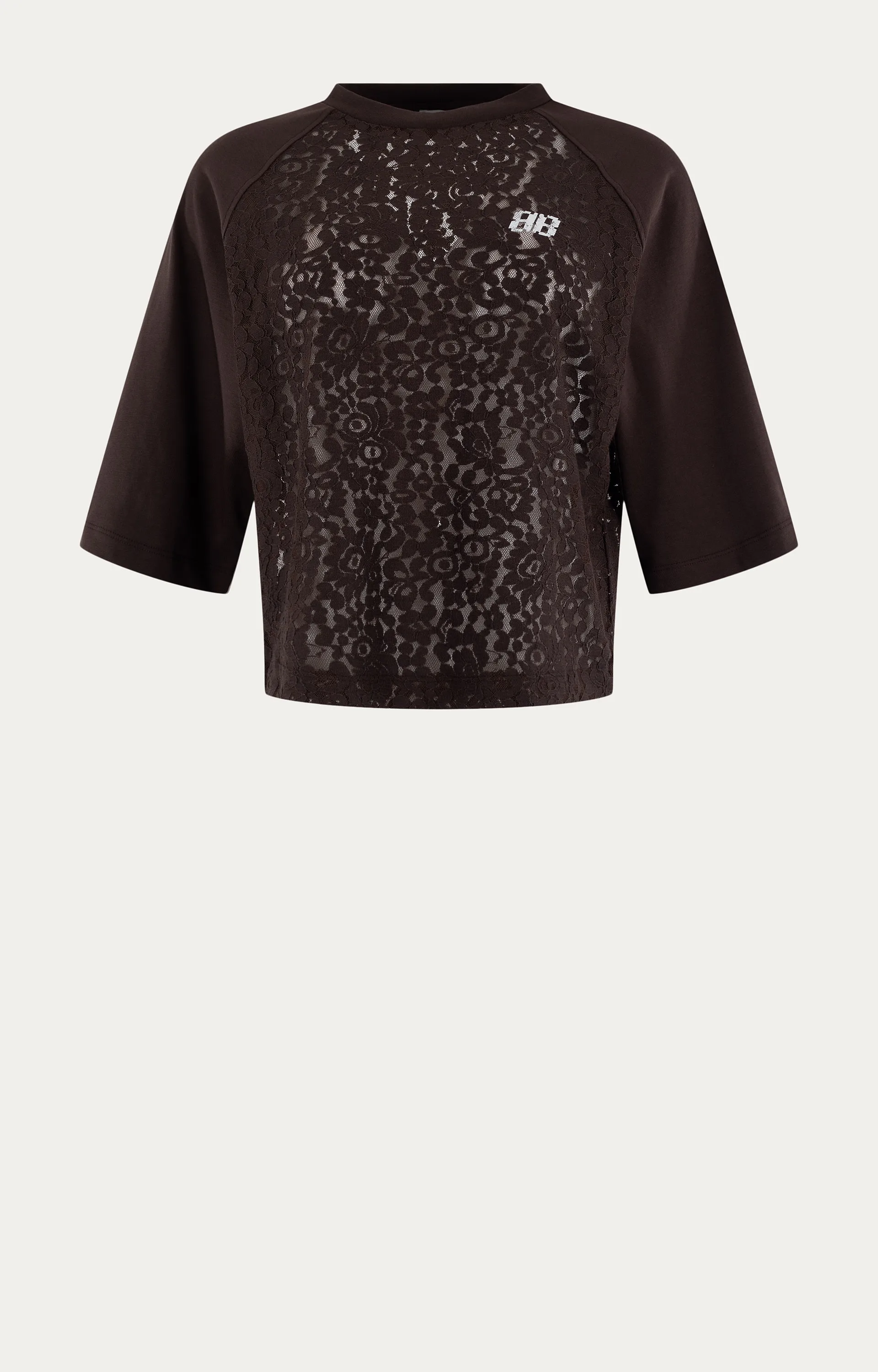 ANNA BLUE B73-04-BOXYLACE T-Shirt bruin