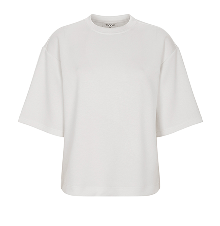 TOODAY TD126-143 AZRA BOXY T-SHIRT-snowwhite