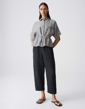 OPUS 10574913218444 Faluri getaillerde SS Blouse