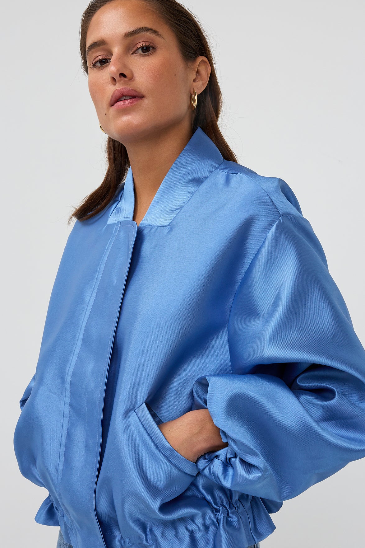 AMAYA Amsterdam Bruna Bomber-Blauw