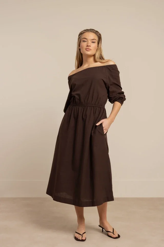 STUDIO ANNELOES 13754 Saturday linen dress