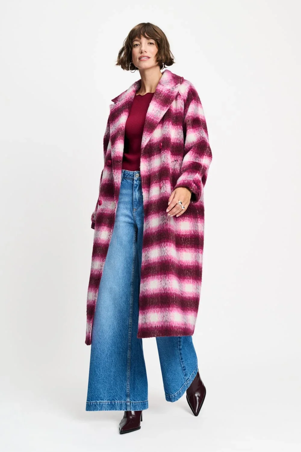 POM  SP9678 COAT - Chris pink