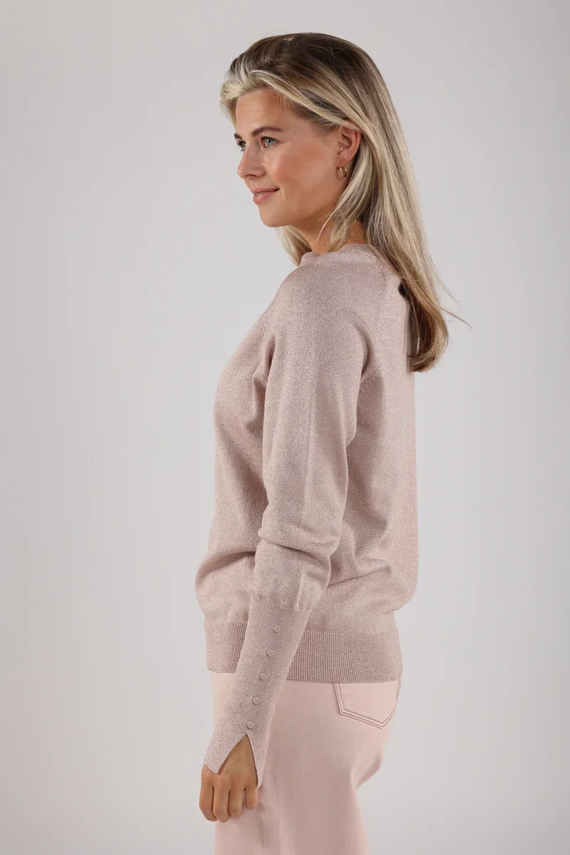 NUKUS NKS03006 Belle Pullover Lurex-Powder