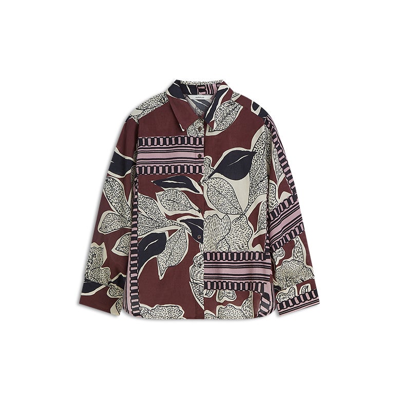 SUMMUM Blouse met sjaalprint 2s3561-12487