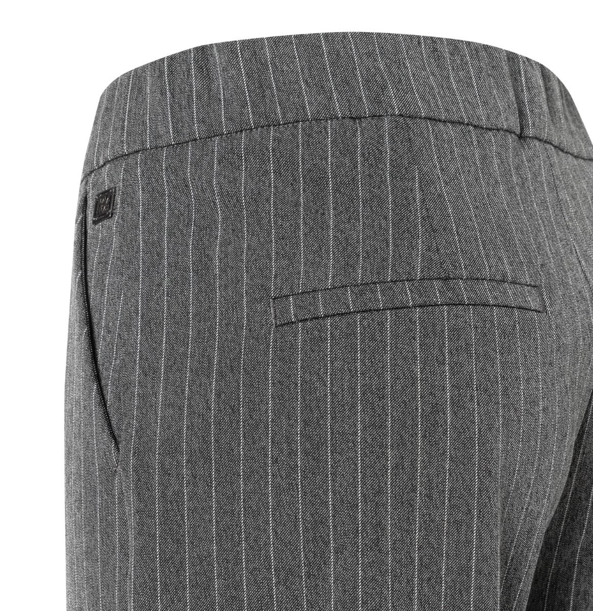 MAC 0140 3055-00 CHIARA Wide Pantalon-smoked grey stripe