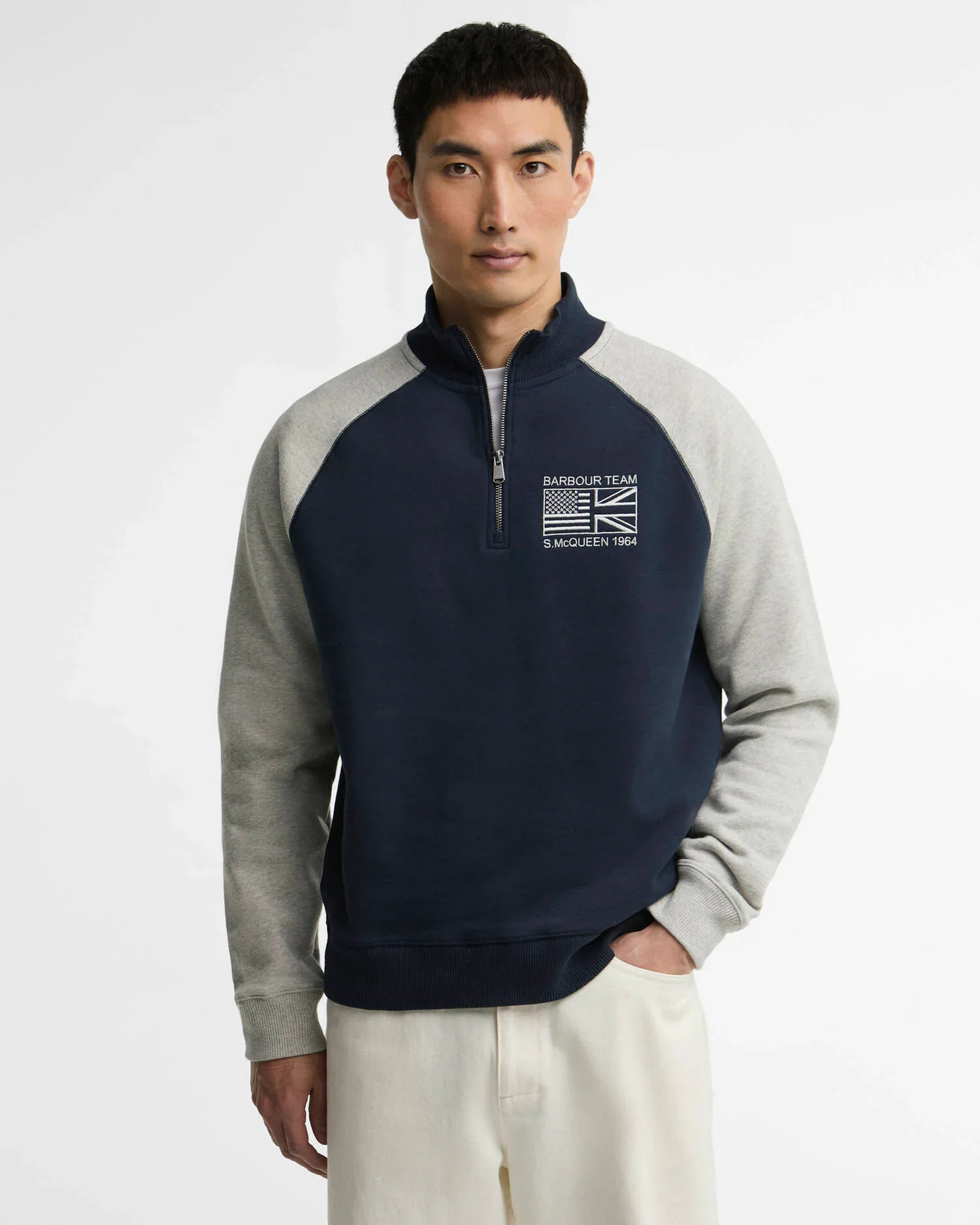 BARBOUR MOL0777 Steve McQueen halfzip sweater