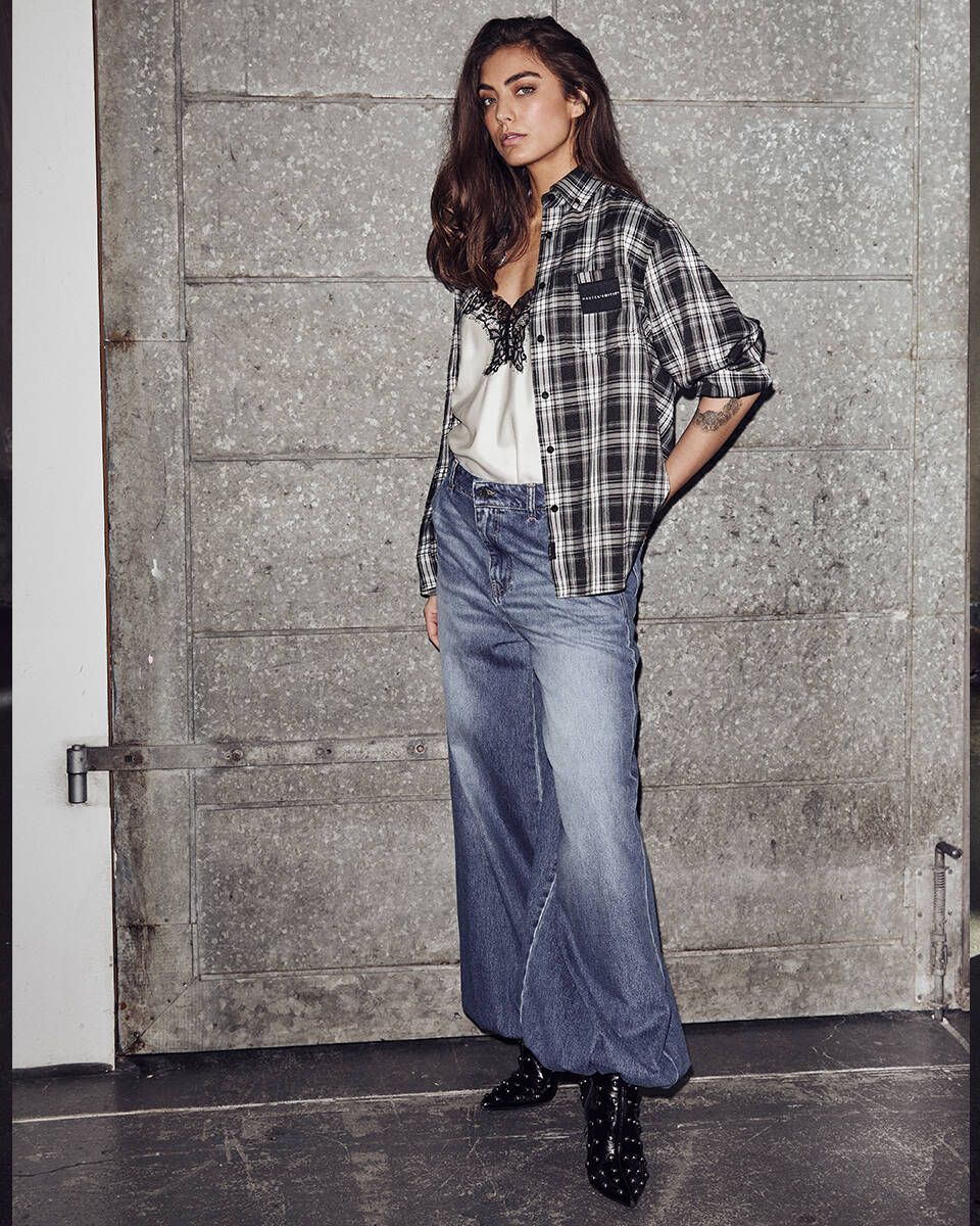 HAUTE L'AMITIE HL10655 Denim HaremTall Pants