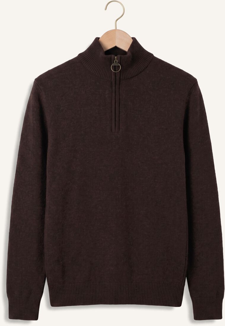 BARBOUR MKN0837 HOLDEN HALF ZIP KNITTED PULLOVER