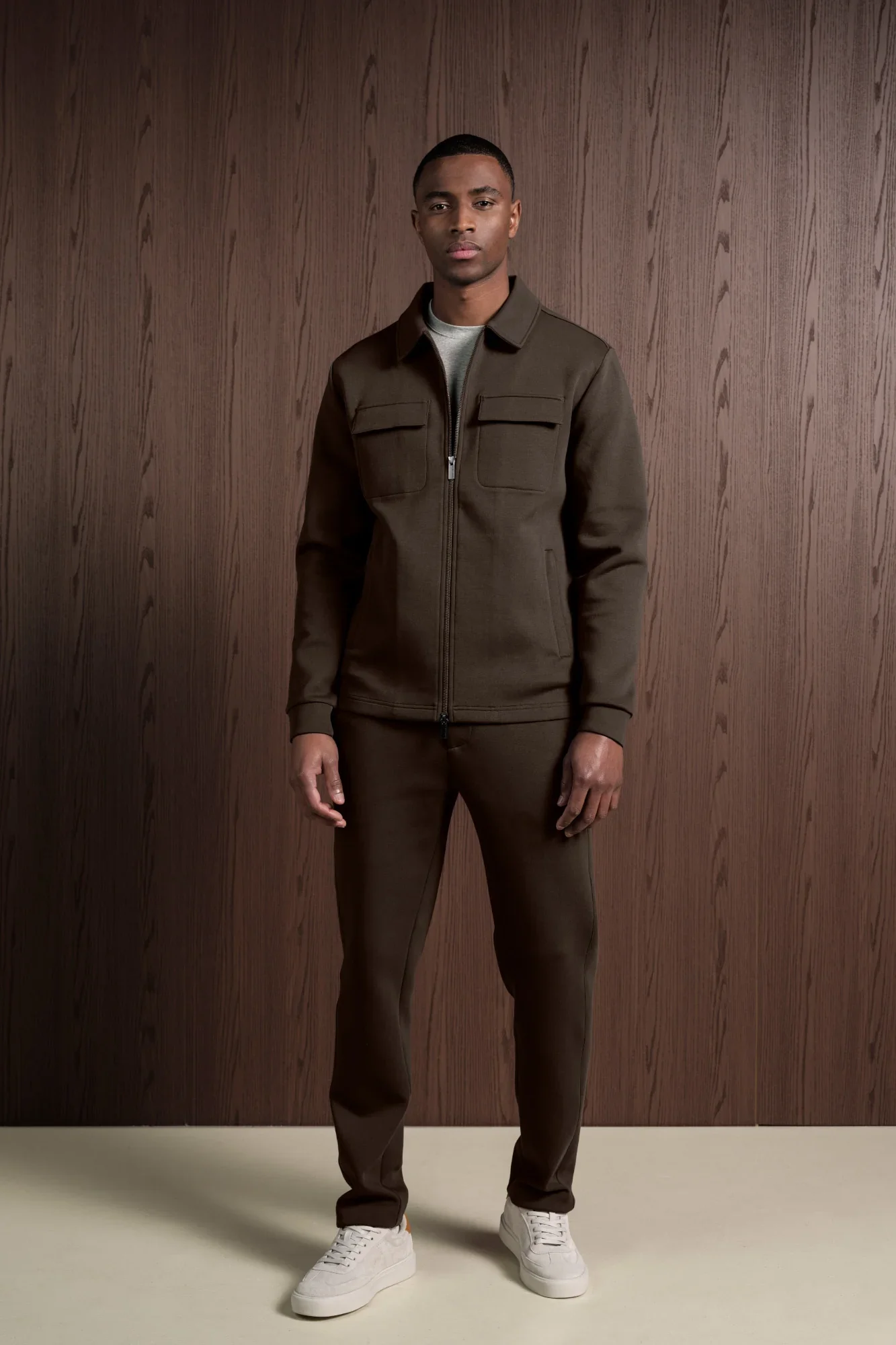 THOMAS MAINE 6222TM015 Sweatvest donkerbruin