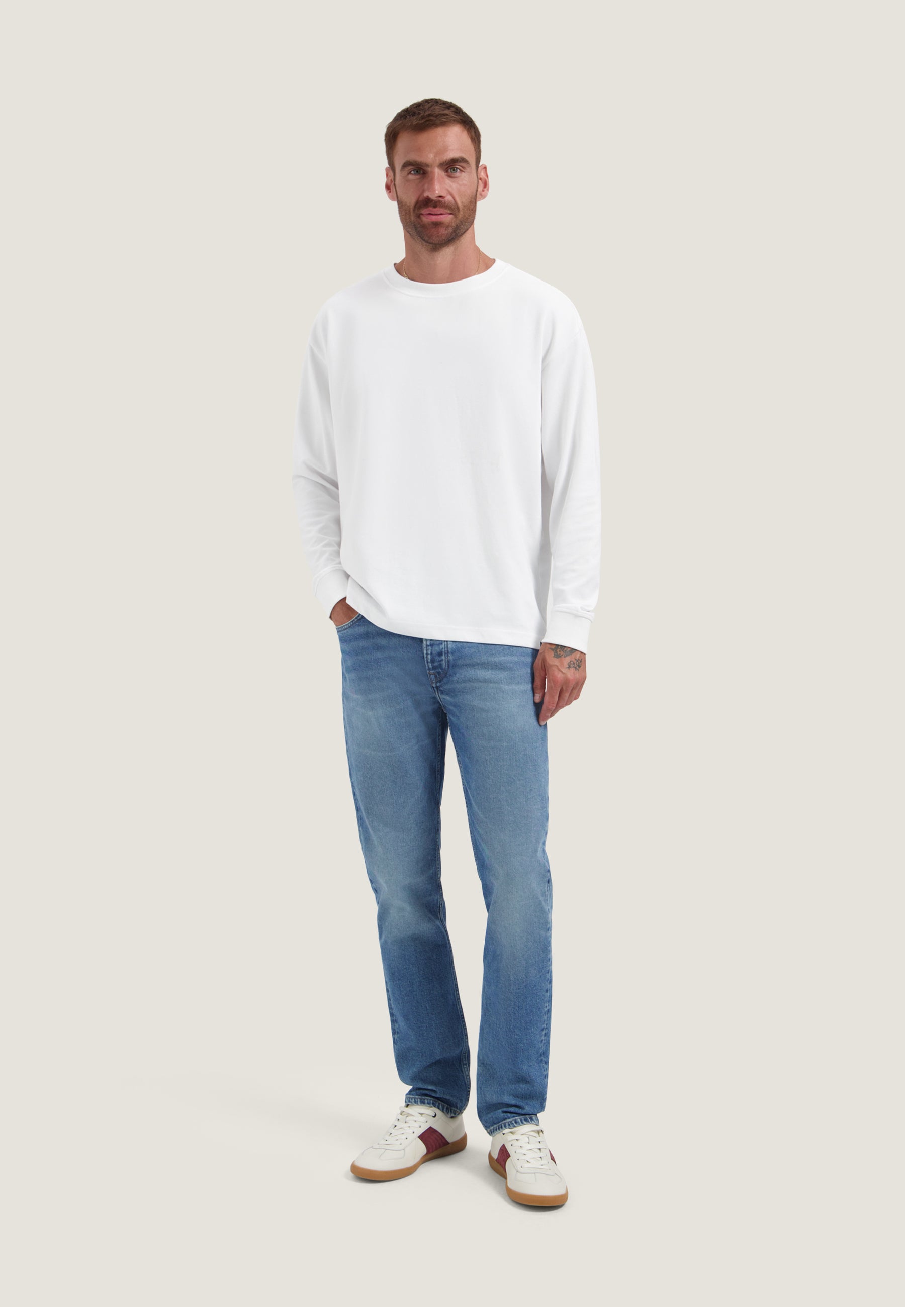 DESTREZZED 221504 KOLE LONGSLEEVE-White