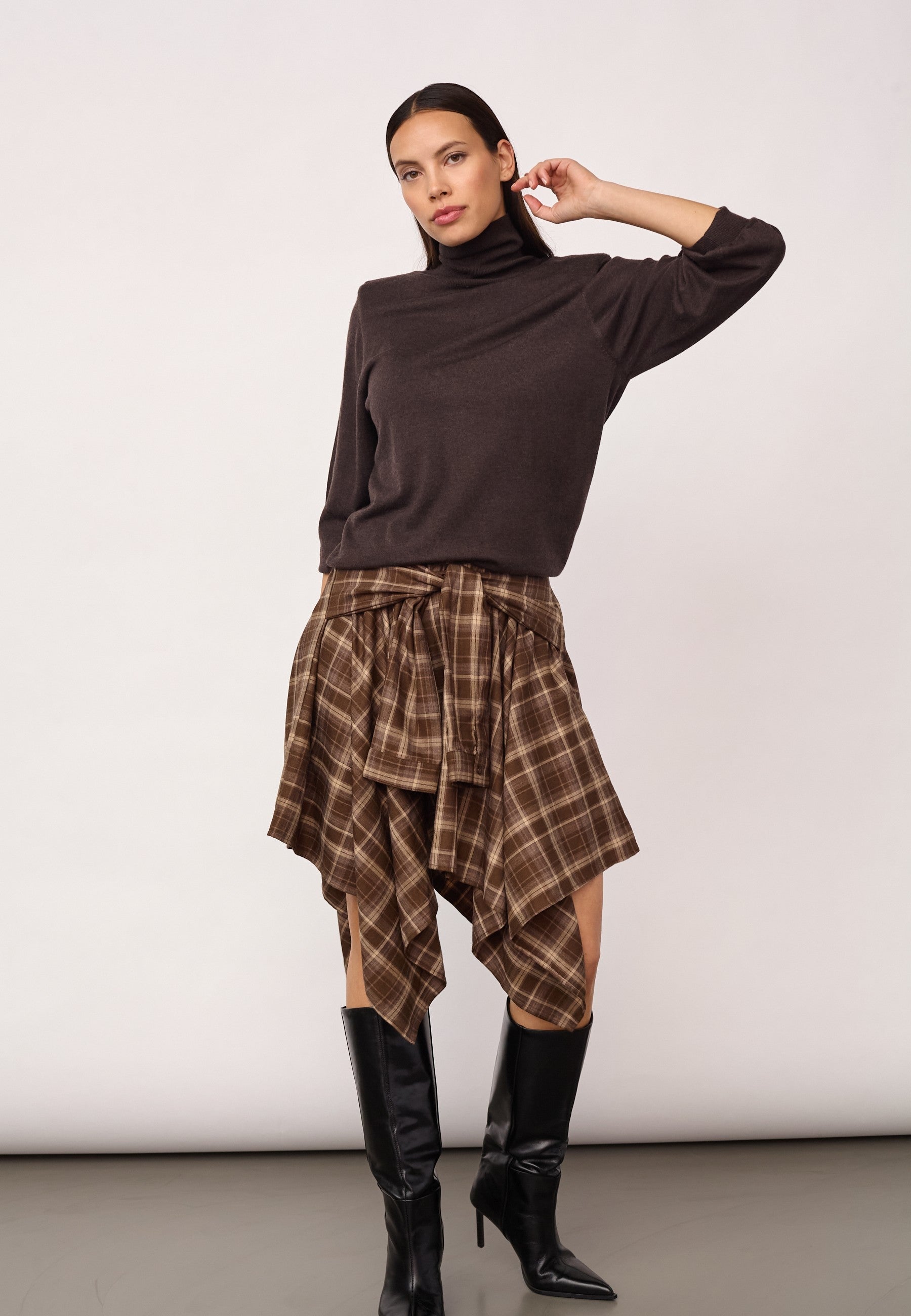 CO'COUTURE 500069 DagnyCC CheckTie Skirt