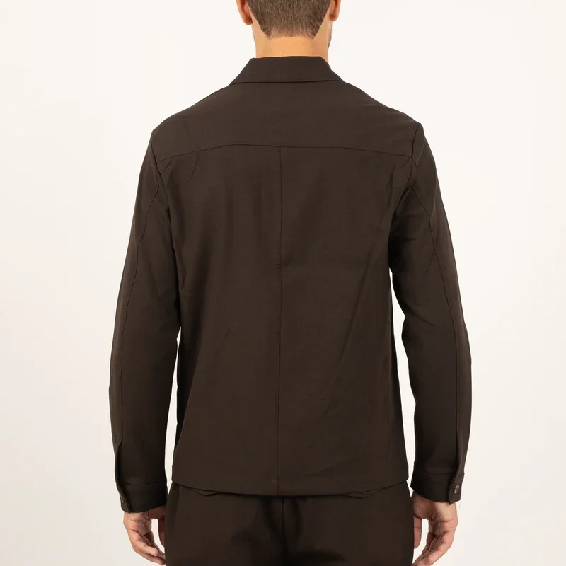 SEVEN DIALS SDL26314MA25 RONAN 102 Overshirt-Darkbrown