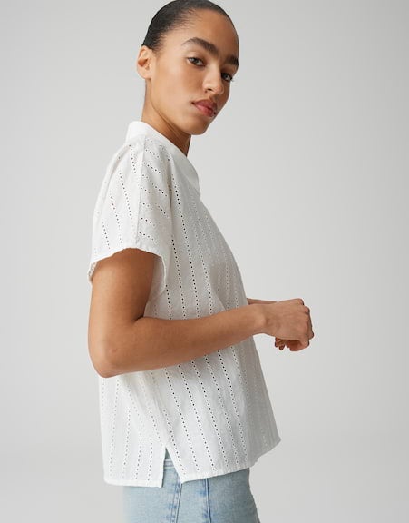 OPUS 10548814071423 Fydra Blouse met korte mouwen