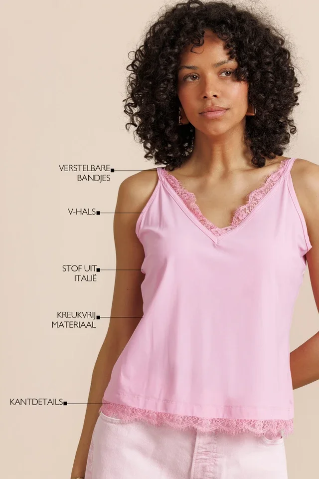 STUDIO ANNELOES 13852 Mitzie lace top